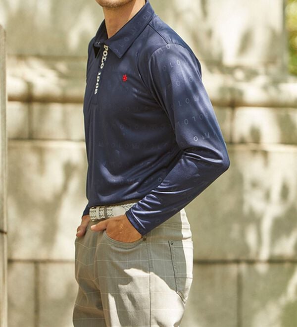 「＜ポロ・ビーシーエス＞好印象エンボスポロシャツ（メンズポロシャツ）」｜詳細画像