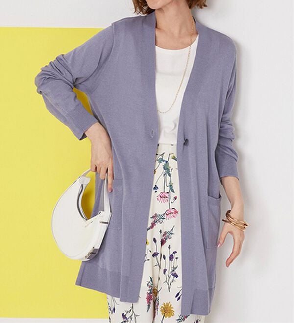 BELLUNA（ベルーナ）の「ヒンヤリ冷感！洗えるロング丈カーディガン（ニットカーディガン）」｜詳細画像