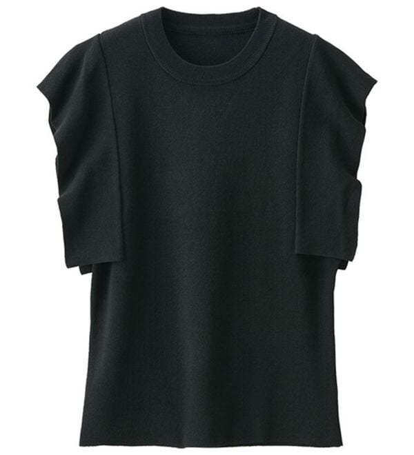 RANAN（ラナン）の「ひんやり！スクエアスリーブサマーニット（ニット・セーター）」｜詳細画像