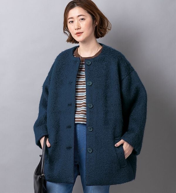 ルフラン（ルフラン）の「こなれシャギーコート（ハーフコート）」｜詳細画像