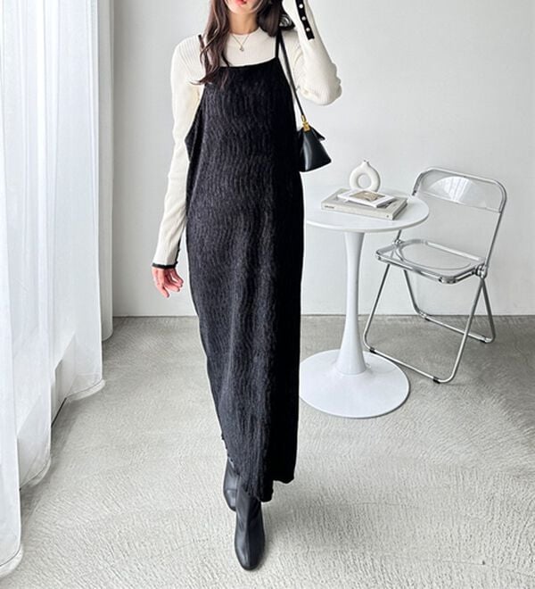 GeeRA（ジーラ）の「ベロアプリーツキャミワンピース（その他ワンピース）」｜詳細画像