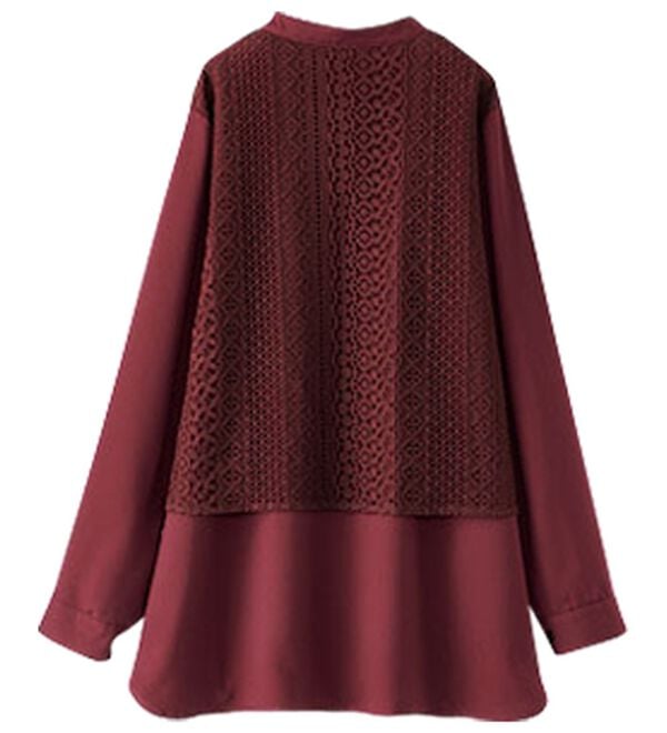 BELLUNA（ベルーナ）の「レース重ねシャツチュニック（チュニック）」｜詳細画像