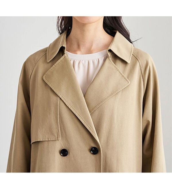 BELLUNA（ベルーナ）の「バックレースデザイン華やぎトレンチコート（ロングコート）」｜詳細画像