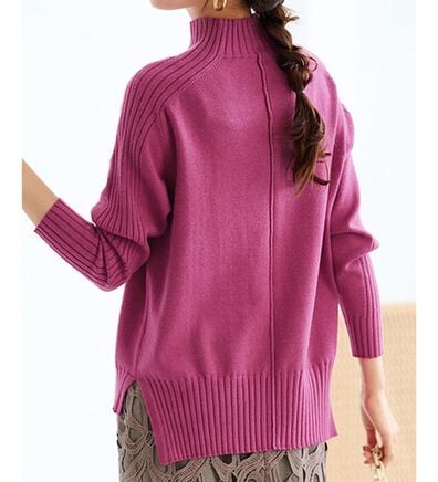 RANAN（ラナン）の「＜４つの機能付＞バックシームハイネックプルオーバー（ニット・セーター）」