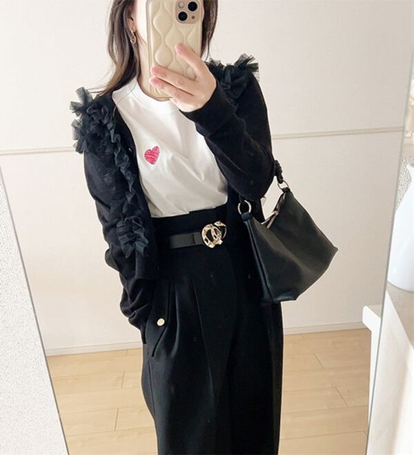 GeeRA（ジーラ）の「綿１００％アソート１ポイント刺しゅうＴシャツ（カットソー）」｜詳細画像