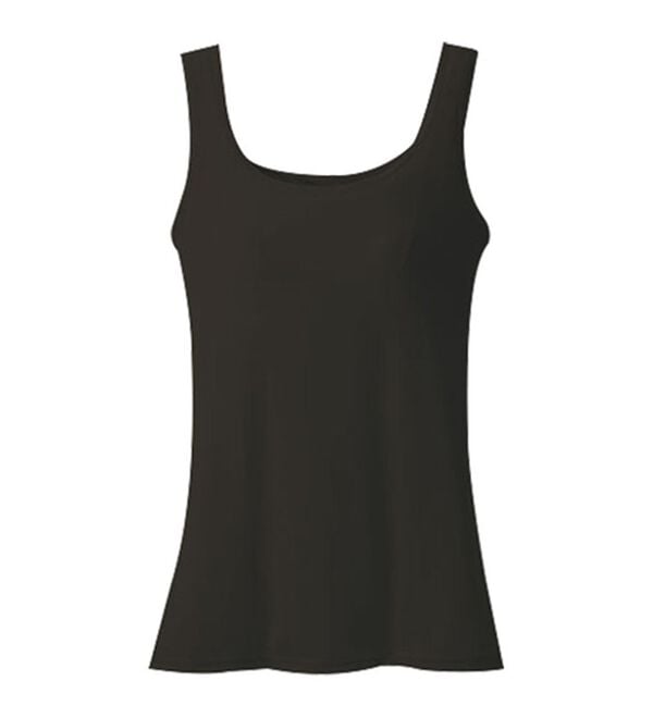 LAVIENNE（ラヴィエンヌ）の「骨格ウェーブさんブラトップ（肌着・インナーウェア）」｜ブラック