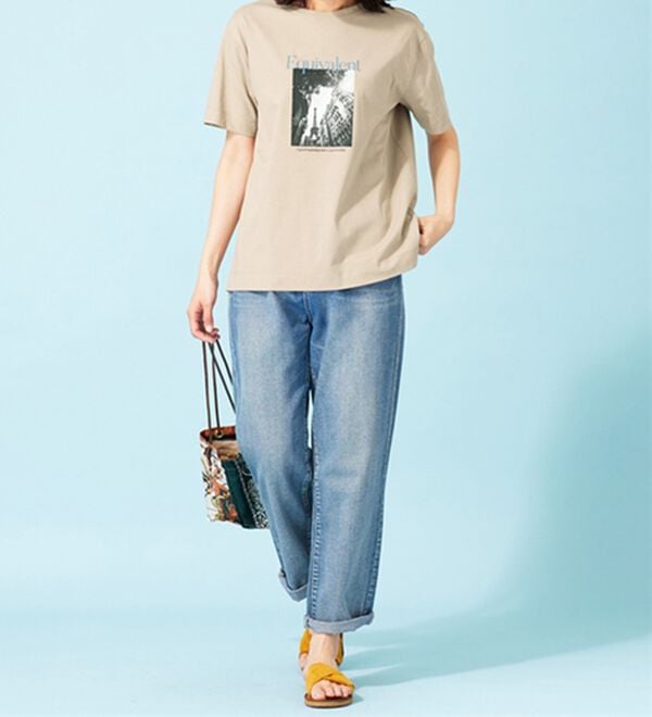 BELLUNA（ベルーナ）の「ヒンヤリ！綿１００％大人フォトプリントＴシャツ（Tシャツ）」｜詳細画像