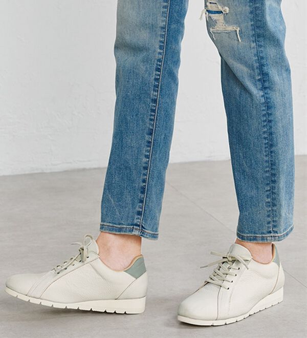 ルフラン（ルフラン）の「＜ラシーナコンフォート＞外反母趾対応４Ｅレザースニーカー（スニーカー）」｜詳細画像