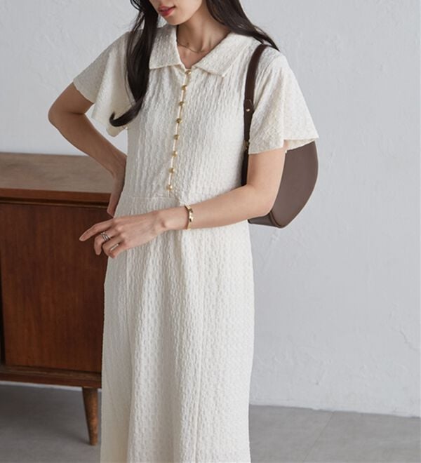 RANAN（ラナン）の「フレアスリーブマーメードポロワンピ（その他ワンピース）」｜詳細画像