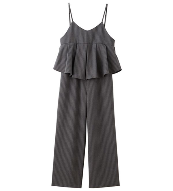 GeeRA（ジーラ）の「セットアップ風プリーツビスチェキャミサロペ（オールインワン）」｜詳細画像