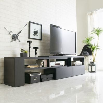 iellio（イエリオ）の「お買得！伸縮できるおしゃれなテレビ台＜テレビボード・コーナーテレビ台・伸縮テレビ台・スライドテレビ台・大量収納・コスパ＞（リビング収納）」