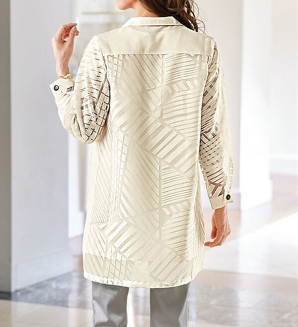 BELLUNA（ベルーナ）の「幾何柄オパールジャケットアンサンブル（その他ジャケット）」｜詳細画像