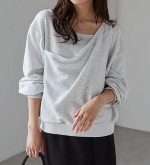 RANAN（ラナン）の「レイヤードデザインスウェット（トレーナー・スウェット）」｜詳細画像