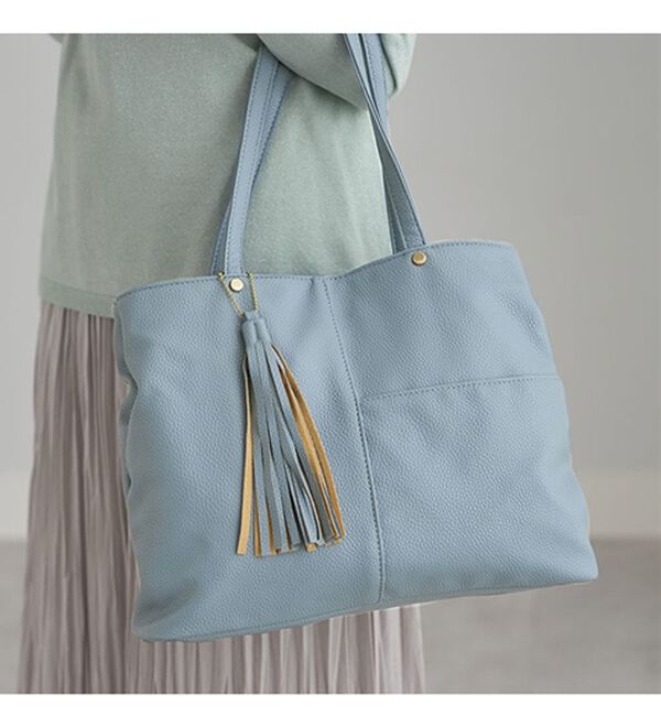 BELLUNA（ベルーナ）の「Ａ４対応２室式トート（ハンドバッグ）」｜詳細画像