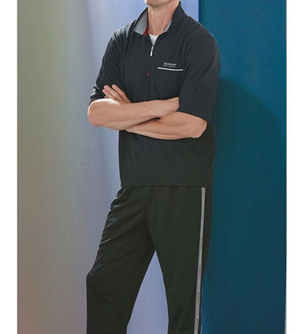 「【２着組】＜ダンロップ・リファインド＞リラックスジップＴスーツ（メンズルームウェア）」｜詳細画像