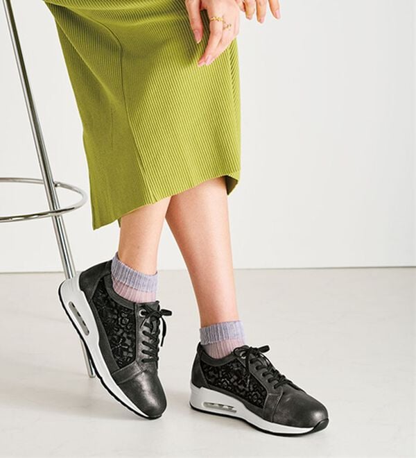 ルフラン（ルフラン）の「４Ｅフラワーレーススニーカー（スニーカー）」｜詳細画像