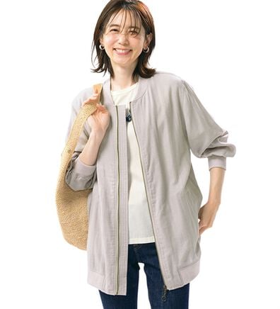 ルフラン（ルフラン）の「軽量ダブルガーゼブルゾン（ブルゾン）」