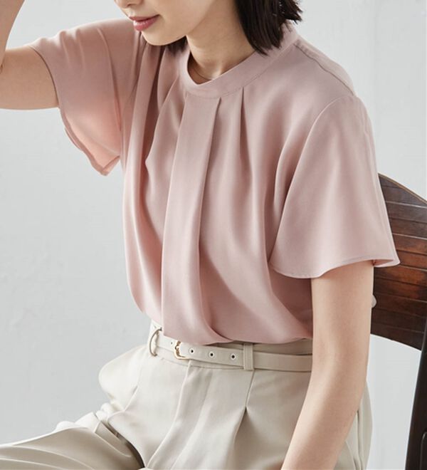 RANAN（ラナン）の「【新色追加】機能付タックデザインブラウス（ブラウス）」｜詳細画像