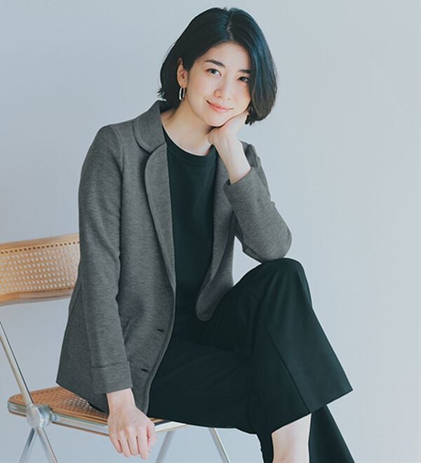 ルフラン（ルフラン）の「＜スタイルプリュ＞ウール混ミラノリブニットジャケット（その他ジャケット）」｜詳細画像