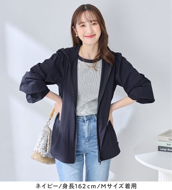 alotta（アロッタ）の「＜水陸両用＞紫外線カット！爽快ジップパーカー（パーカー）」｜詳細画像