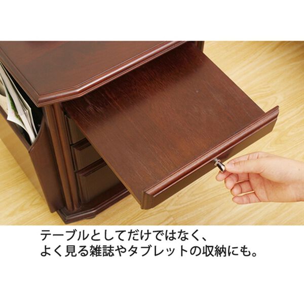 「コンセント付ベッドサイドテーブルワゴン（ベッドまわり用品）」｜詳細画像