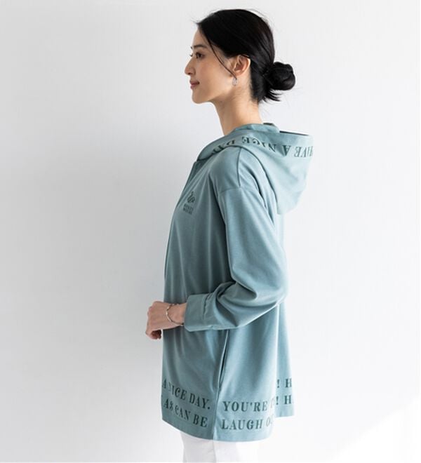 BELLUNA（ベルーナ）の「＜Ｄｉｓｎｅｙ＞【ミッキー】ロゴプリント裏メッシュパーカー（パーカー）」｜詳細画像