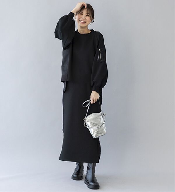 BELLUNA（ベルーナ）の「【ＳＭＡＲＴ　ＥＣＯ　ＪＥＲＳＥＹ】異素材切替プルオーバー（カットソー）」｜詳細画像