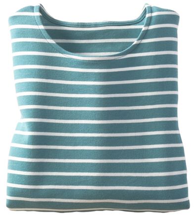 BELLUNA（ベルーナ）の「＜＆ｃｏｃｏｃｈｉ＞ハピネスコットン１００％なめらかボーダープルオーバー（カットソー）」