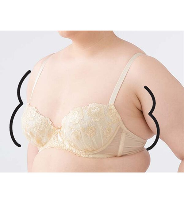 LAVIENNE（ラヴィエンヌ）の「グラマーさんも綿混のＳｕ－ｐｉｔａ（スーピタ）ブラ（ブラジャー）」｜詳細画像