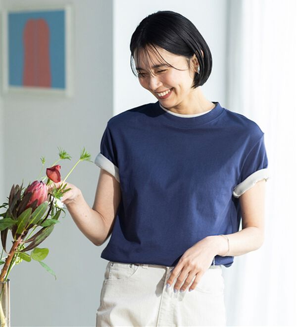 ヒンヤリ！綿100％大人顔サマ見えTシャツ - ベルーナ【公式】