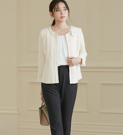 alotta（アロッタ）の「【４点セット】入学式卒業式に！ママに嬉しい洗えるパンツスーツ＜７号～２３号＞（パンツスーツ）」