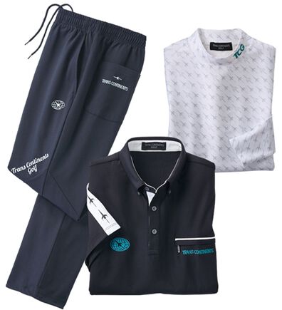 「【３点セット】＜トランスコンチネンツゴルフ＞アクティブウェア３点セット（メンズルームウェア）」
