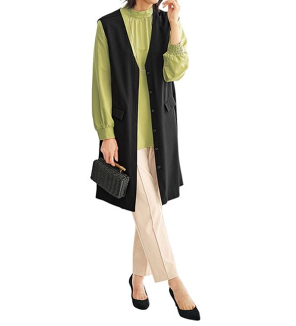 BELLUNA（ベルーナ）の「スタンド衿デザイン上品ブラウス（ブラウス）」｜詳細画像