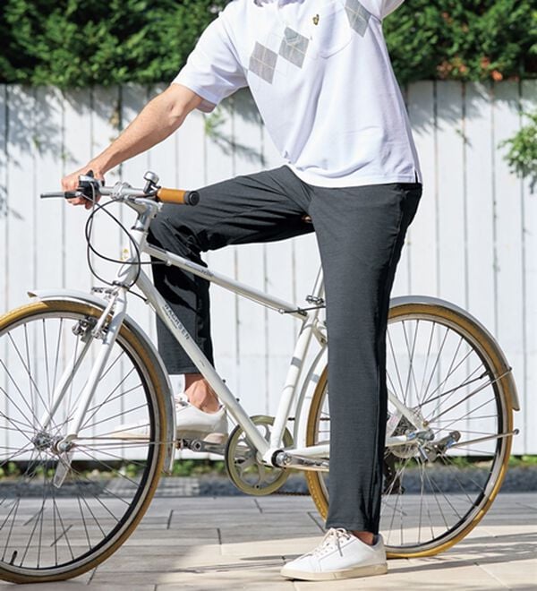 「【３本組】風通す！おでかけキレイめパンツ（メンズフルレングスパンツ）」｜詳細画像