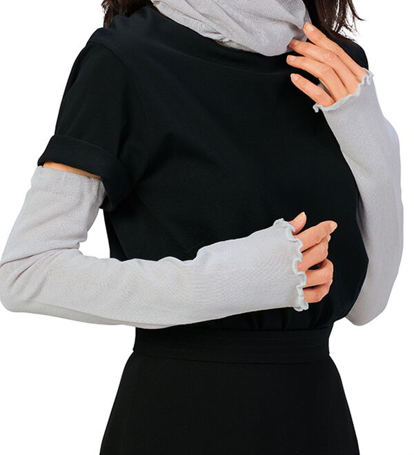 「日本製　遮熱＆ＵＶカット　アームカバー（その他ファッション小物）」｜詳細画像