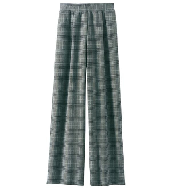 BELLUNA（ベルーナ）の「まるではく毛布！静電防止付裏ファーワイドパンツ（フルレングスパンツ）」｜詳細画像