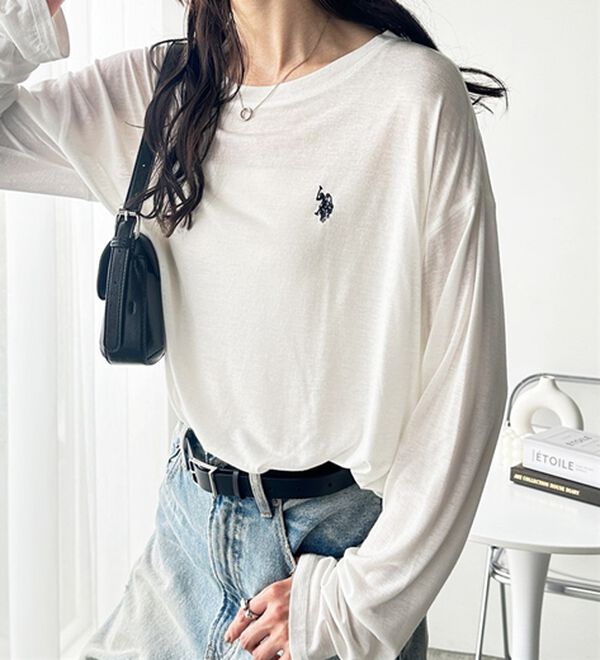 GeeRA（ジーラ）の「【Ｕ．Ｓ．ＰＯＬＯ　ＡＳＳＮ．】スラブシアーロンＴ（Tシャツ）」｜詳細画像