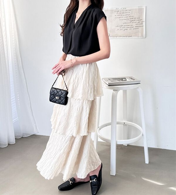 フリル レース ドレス ワンピース ホワイト アイボリー 110 ねばっこい  