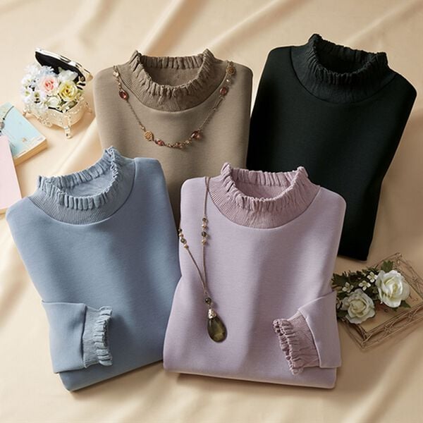 LAVIENNE（ラヴィエンヌ）の「大人の上品トレーナー（カットソー）」｜詳細画像