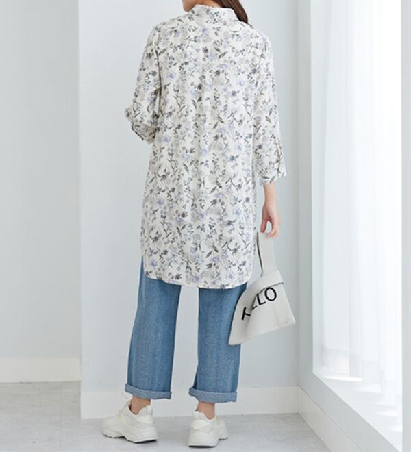 BELLUNA（ベルーナ）の「レーヨン素材ピンタック使いワンピース（その他ワンピース）」｜詳細画像