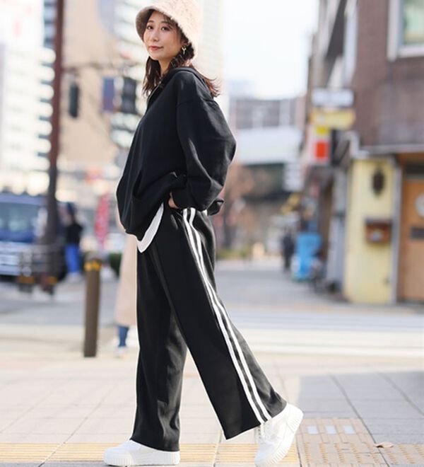 A HAPPY MARILYN（アハッピーマリリン）の「【Ｌ～６Ｌ】＜選べる２型＞ラインで着やせる楽ちん美脚なラインパンツ（フルレングスパンツ）」｜詳細画像