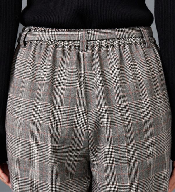 BELLUNA（ベルーナ）の「サマ見え（Ｗ）ベルト付ワイドパンツ（ワイドパンツ・ガウチョ）」｜詳細画像