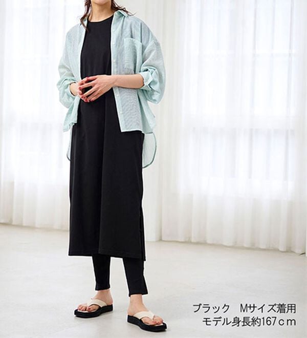 RANAN（ラナン）の「【レギンス付】＜ＢＣ＞綿１００％ひんやりワンピース（その他ワンピース）」｜詳細画像