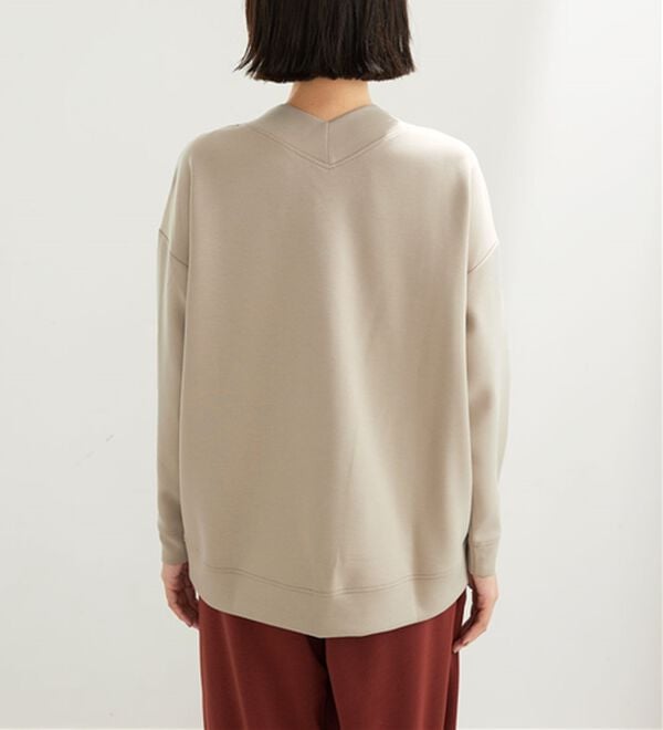 BELLUNA（ベルーナ）の「なめらかタッチ！もっちりんＶネックチュニック（カットソー）」｜詳細画像