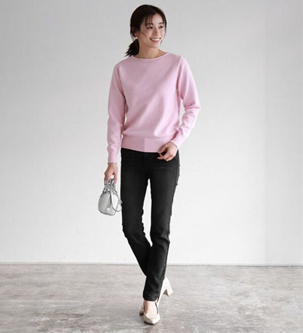 Pierrot（ピエロ）の「【ＸＳ～４Ｌ】ストレッチスキニーデニムパンツ（フルレングスパンツ）」｜詳細画像