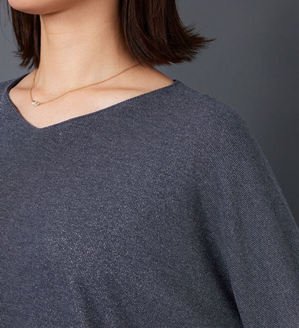 BELLUNA（ベルーナ）の「ラメ調ドルマンプルオーバー（カットソー）」｜詳細画像