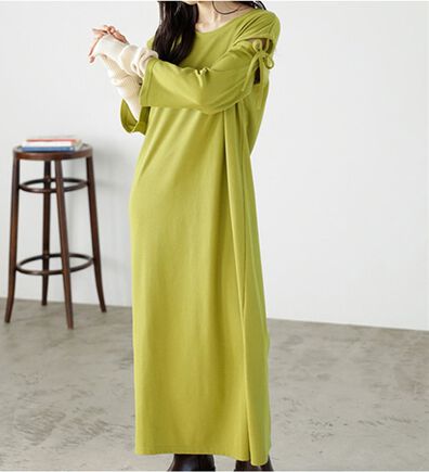 GeeRA（ジーラ）の「２ＷＡＹ袖カッティングテレコリブワンピース（その他ワンピース）」