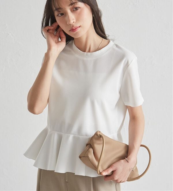 RANAN（ラナン）の「イレヘムペプラムTシャツ（カットソー）」｜詳細画像