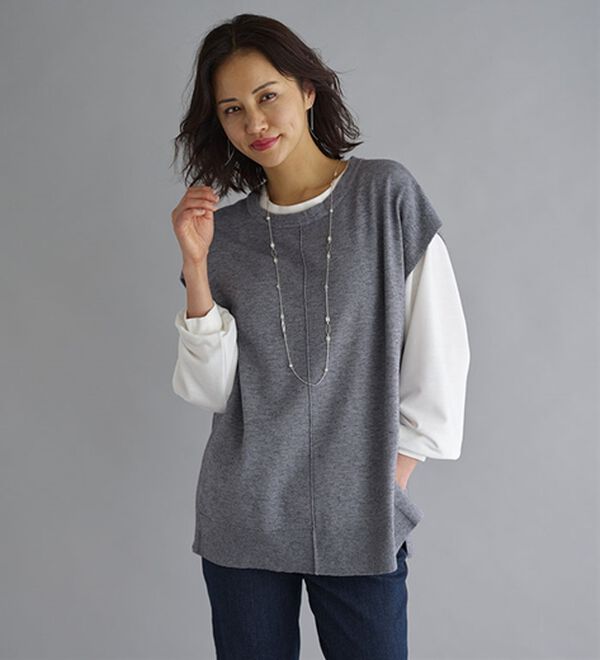 BELLUNA（ベルーナ）の「着回し自在！ニットベストアンサンブル（アンサンブル）」｜詳細画像