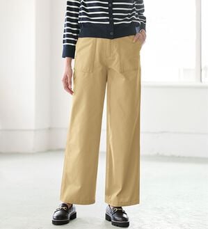 BELLUNA（ベルーナ）の「大人のきれいめベイカーチノパンツ（フルレングスパンツ）」｜ベージュ